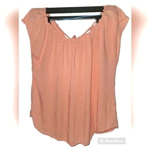 Lauren Conrad Pleated Top SOFT PINK Size Medium